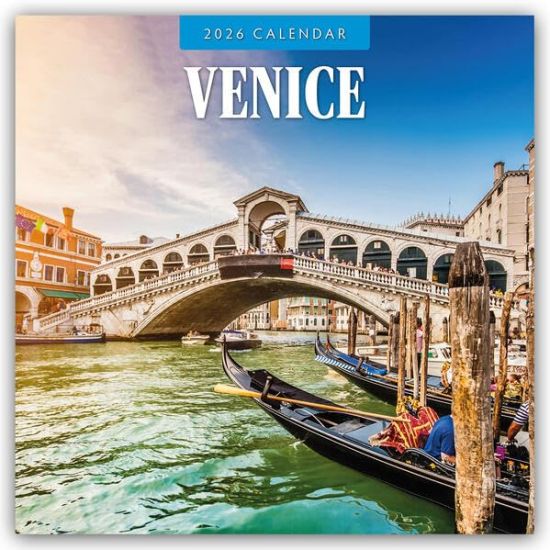 Venice - Venedig 2026 - 16-Monatskalender