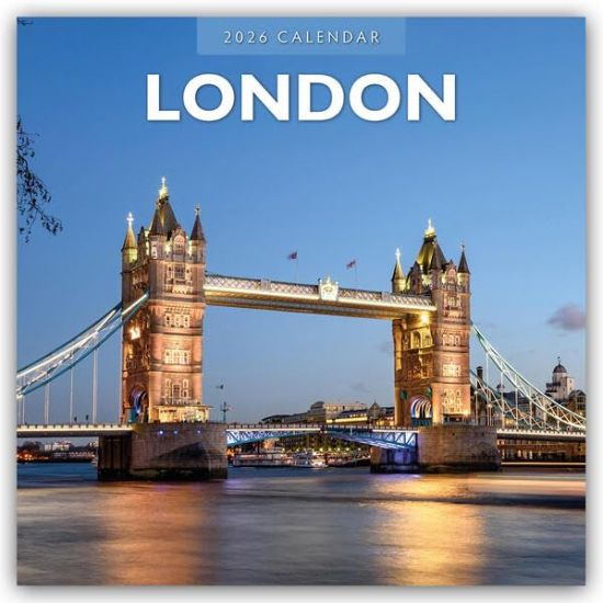 London 2026 Square Wall Calendar