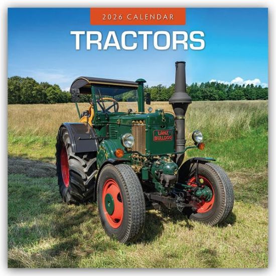 Tractors 2026 Square Wall Calendar
