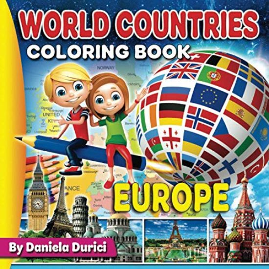 World Countries Coloring Book Europe