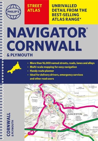 Philip's Street Atlas Navigator CornwallPlymouth