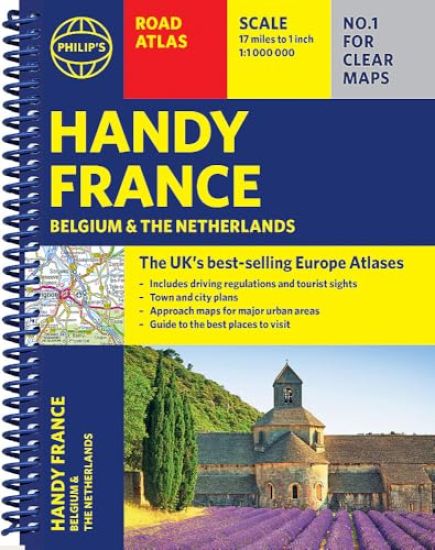 Philip's Handy Road Atlas France, Belgium and The Netherlands