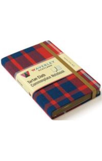 Waverley (M): Hamilton Red Tartan Cloth Commonplace Notebook
