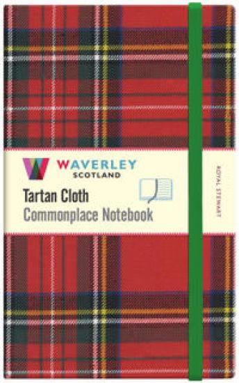 Waverley (L): Royal Stewart Tartan Cloth Large Commonplace Notebook