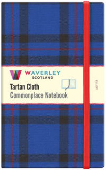 Elliot Waverley Tartan Cloth Commonplace  Large 21 x 13cm Notebook