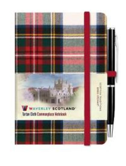Waverley Commonplace Notebooks:Dress Stewart Tartan Mini Notebook with Pen (10.5 x 7cm)