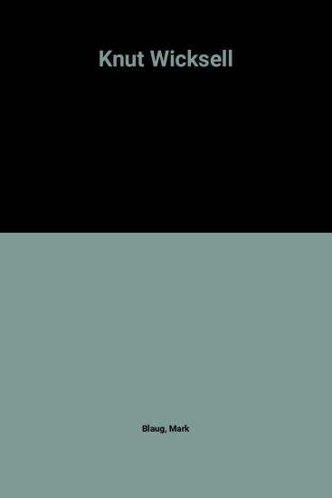 Knut Wicksell (1851–1926)