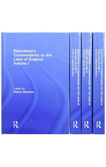 Blackstone's Commentaries on the Laws of England Volumes I-IV