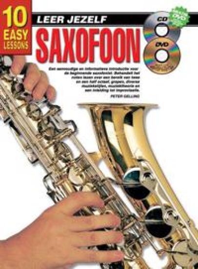 10 Easy Lessons Leer Jezelf Saxophone (+cd,dvd)