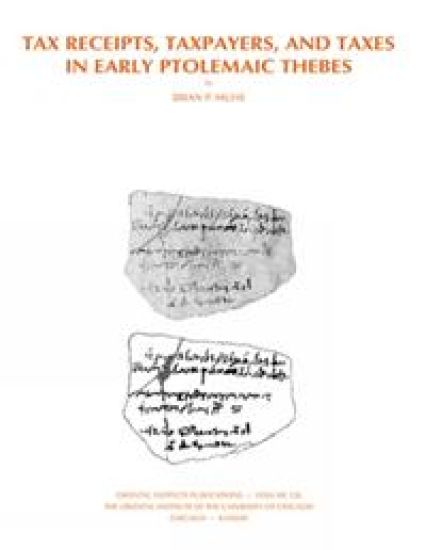 Tax Receipts, Taxpayers, and Taxes in Early Ptolemaic Thebes
