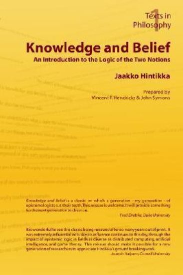 Kansikuva: Knowledge and Belief