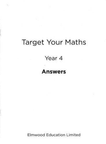 Target Your Maths Year 4 Answer Book