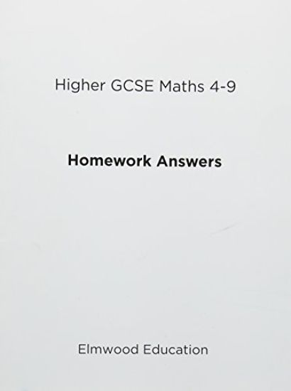 Higher GCSE Maths 4-9 Homework Answers