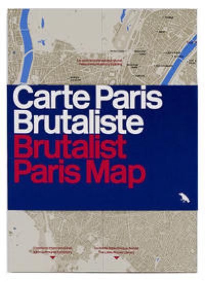 Brutalist Paris Map