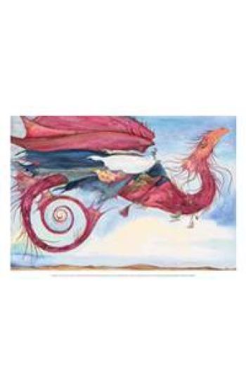 My Dragon Flies to the Secret Music of the Wind - Jackie Morris Poster