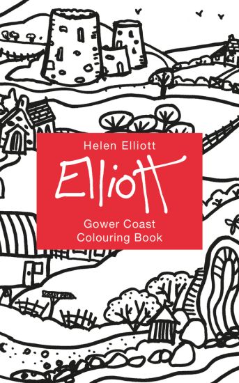 Helen Elliott Concertina Colouring Book: Gower Coast