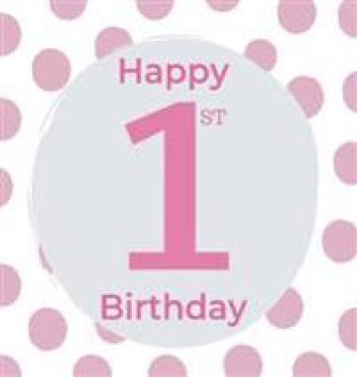 1st Birthday Guest Book (Hardcover)