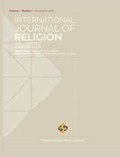 International Journal of Religion: Volume 1, Number 1 - November 2020