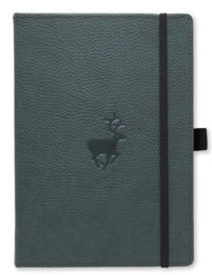 Dingbats* Wildlife A5+ Plain - Green Deer Notebook