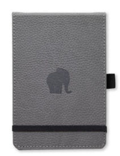 Dingbats* Wildlife A6+ Reporter Dot - Grey Elephant Notebook