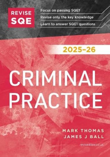 Revise SQE Criminal Practice 2025/26