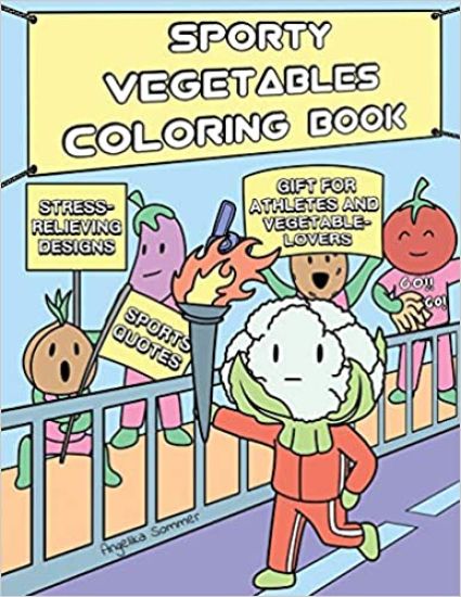 Sporty Vegetables Coloring Book