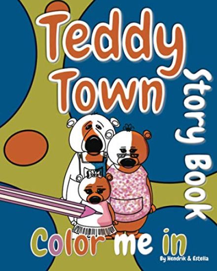 Teddy Town 'Color Me in' Story Book