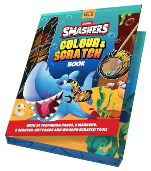 Smashers Colour and Scratch Book