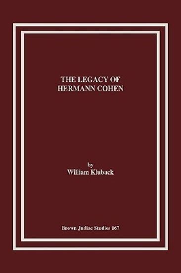 The Legacy of Hermann Cohen