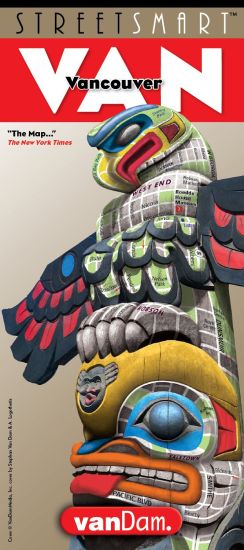 Streetsmart Vancouver Map by Vandam