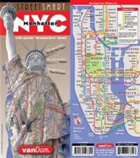 Streetsmart NYC Downtown Map by Vandam