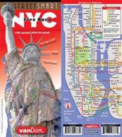 Streetsmart NYC Five Boro Map by Vandam