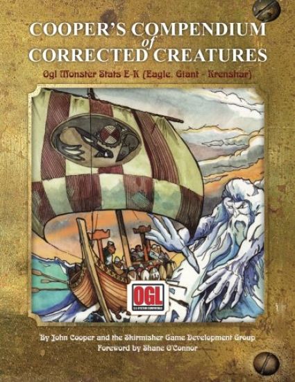 Cooper's Compendium of Corrected Creatures: OGL Monster Stats E - K (Eagle, Giant - Krenshar)