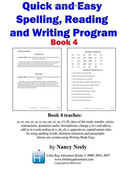 Quick and Easy Spelling, Reading and Writing Program Book 4