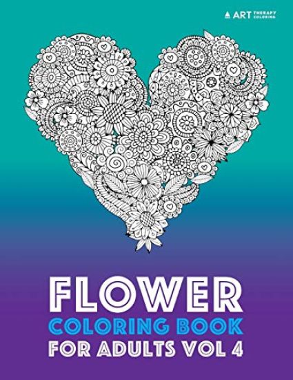 Flower Coloring Book For Adults Vol 4