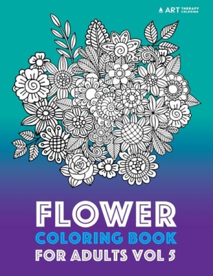 Flower Coloring Book For Adults Vol 5