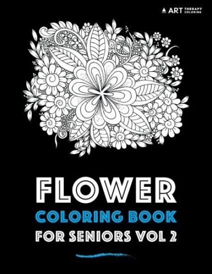 Flower Coloring Book For Seniors Vol 2