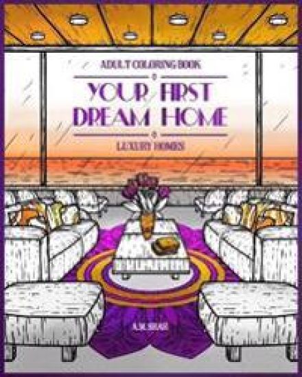 Adult Coloring Book Luxury Homes