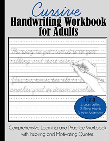 Cursive Handwriting Workbook for Adults