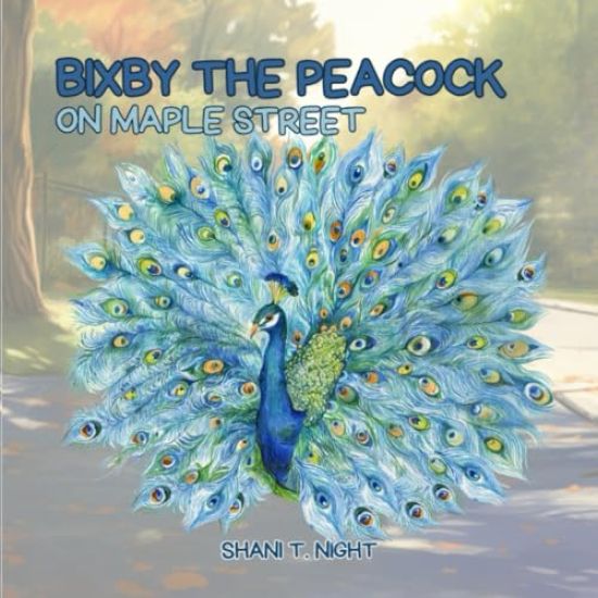 Bixby the Peacock on Maple Street