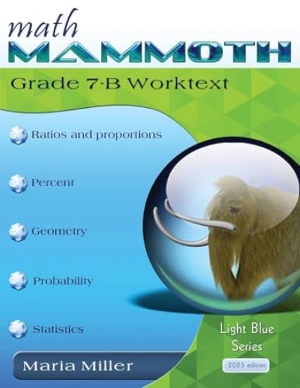 Math Mammoth Grade 7-B Worktext
