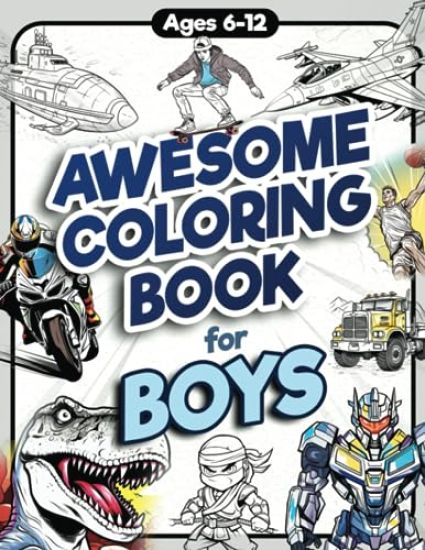 Awesome Coloring Book for Boys