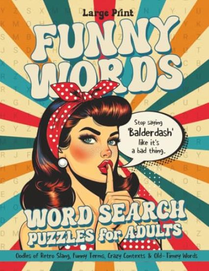 Funny Words Word Search Puzzles for Adults