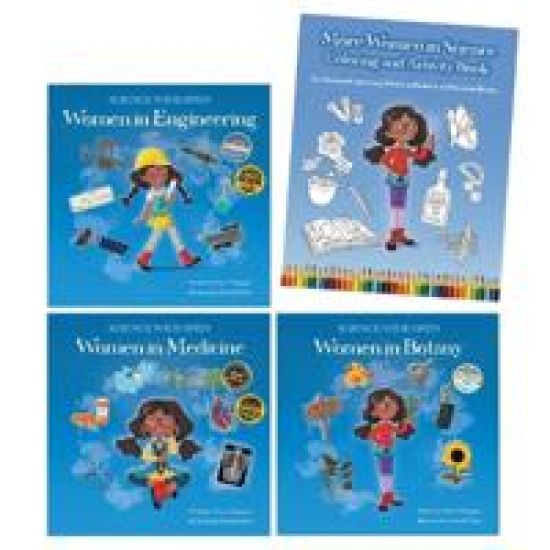 More Women in Science Book Set + Coloring and Activity Book