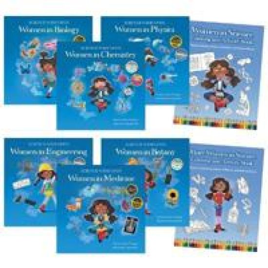 Women in Stem Book Set + Coloring and Activity Books