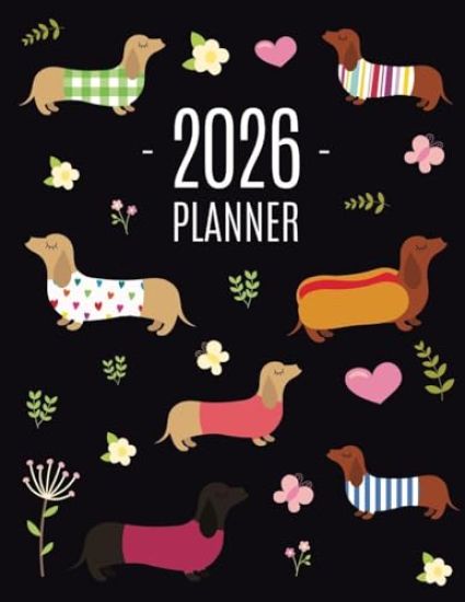 Kansikuva: Dachshund Planner 2026