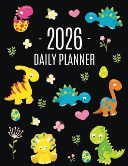 Kansikuva: Dinosaur Daily Planner 2026