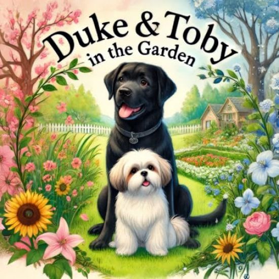 Duke and Toby In The Garden