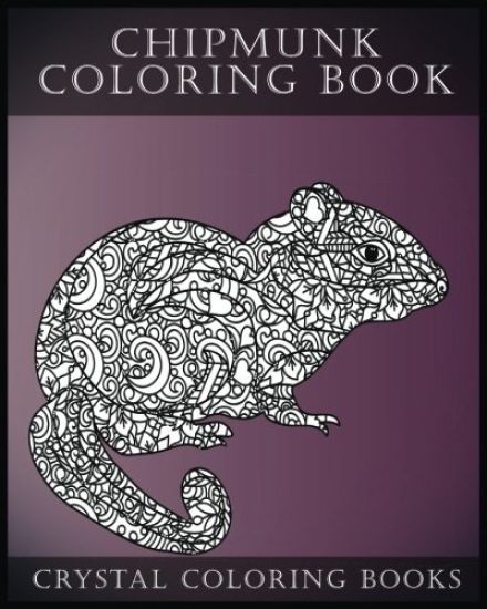 Chipmunk Coloring Book For Adults: 30 Hand drawn Doodle and Folk Art Style Chipmunk Coloring Pages.