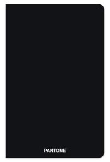 Pantone Official Black 5.25 X 8.25 Inch Lined Compact Journal Non-Dated